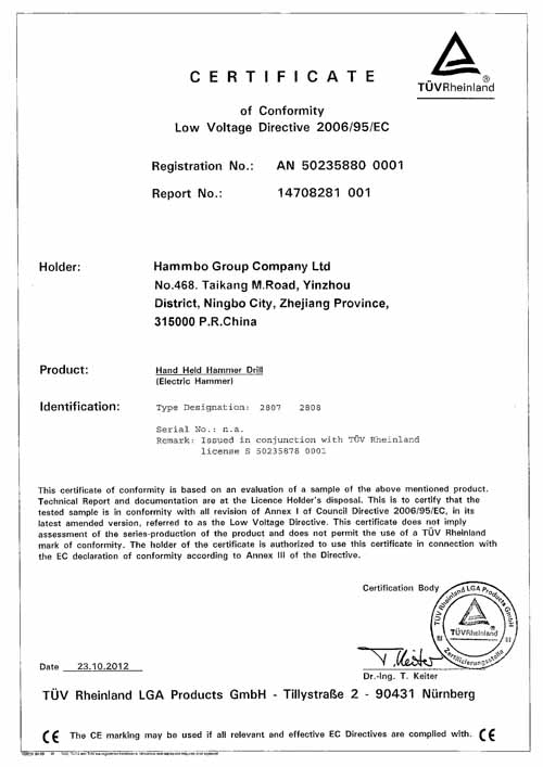 2807+2808 hammer drill LVD