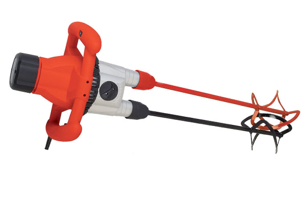 paint mixer with two mixing paddles